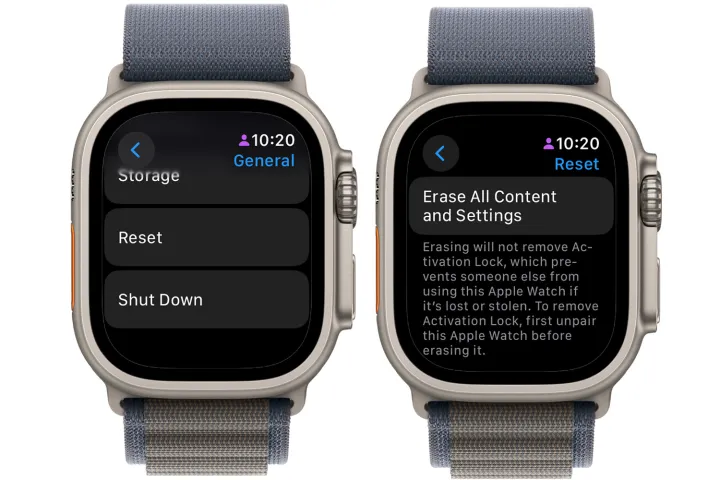 نحوه ریست فکتوری اپل واچ | بازگرداندن ساعت اپل به تنظیمات کارخانه 4 ریست فکتوری اپل واچ بدون گوشی